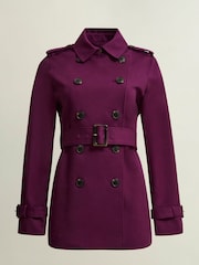 Hobbs Purple Adalee Trench Jacket - Image 5 of 5