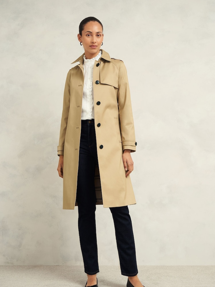 Hobbs Brown Petite Hallie Trench Jacket - Image 1 of 5