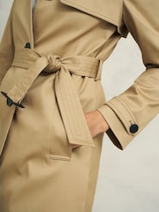 Hobbs Brown Petite Hallie Trench Jacket - Image 4 of 5
