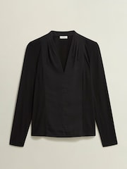 Hobbs Black Mel Satin Top - Image 4 of 4