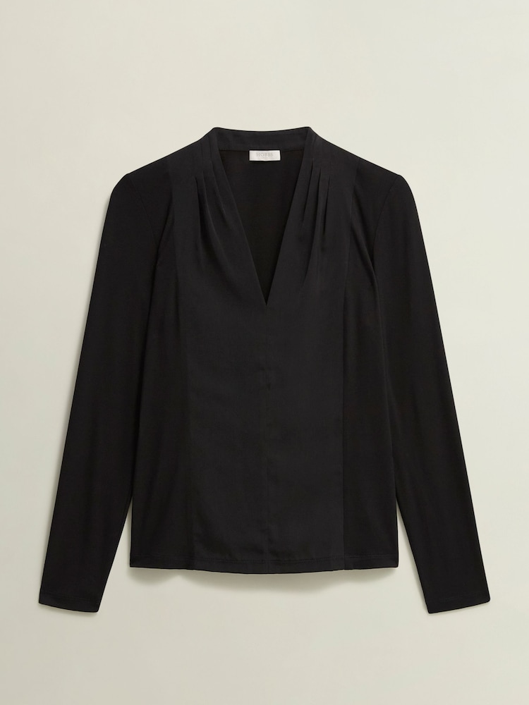 Hobbs Black Mel Satin Top - Image 4 of 4