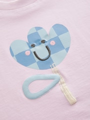 Blue/Lilac 100% Cotton T-Shirt and Trousers Set (3mths-7yrs) - Image 8 of 10