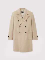 Reiss Camel Genoa Atelier Wool-Cashmere Double-Breasted Coat - Image 2 of 6