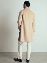 Reiss Camel Genoa Atelier Wool-Cashmere Double-Breasted Coat - Image 5 of 6