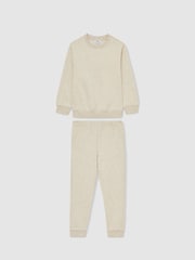 Reiss Avery Cotton-Blend Sweatshirt and Joggers Set - Imagen 2 de 6