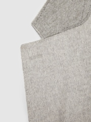 Reiss Grey Melange Malpensa Atelier Single-Breasted Suit Jacket - Image 4 of 5