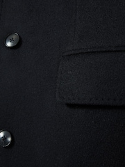 Reiss Navy Tycho Atelier Cashmere Single-Breasted Overcoat - Image 6 of 6