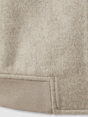 Reiss Oatmeal Guardia 100% Cashmere Bomber Jacket - Image 7 of 7
