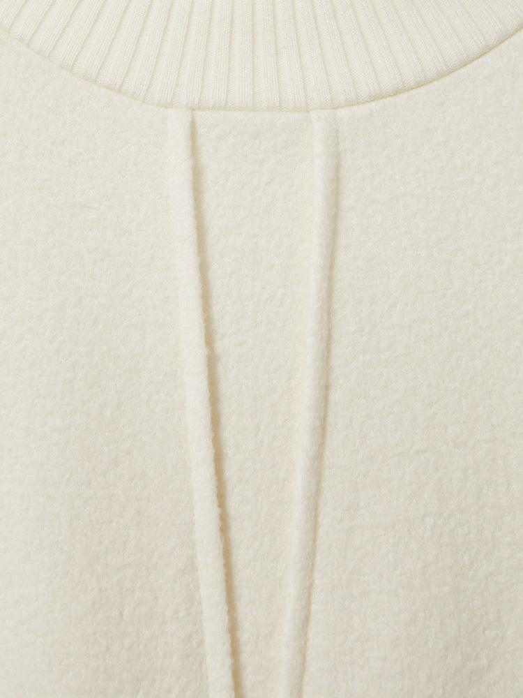 Reiss Ivory Caprice Wool-Blend Hybrid Knitted Midi Dress - Image 6 of 6