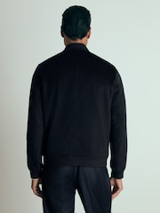 Reiss Navy Guardia 100% Cashmere Bomber Jacket - Image 5 of 6