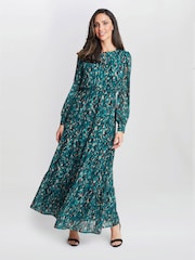 Gina Bacconi Green Jojo Modesty Dress - Image 3 of 8