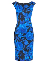 Gina Bacconi Madeline Floral Shift Black Dress - Image 5 of 5