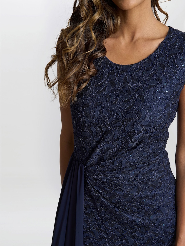 Gina Bacconi Blue Everlee Lace Dress - Imagen 5 de 5 Gina Bacconi Blue Everlee Lace Dress - Imagen 5 de 5