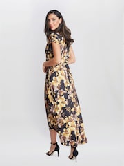 Gina Bacconi Remi Printed Maxi Black Dress - Image 2 of 5