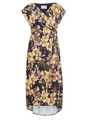 Gina Bacconi Remi Printed Maxi Black Dress - Image 4 of 5