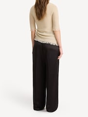 By Malene Birger Black Cymbaria Wide Leg Trousers - Image 2 of 5