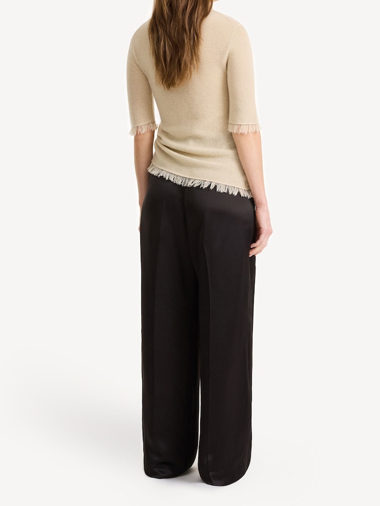 By Malene Birger Black Cymbaria Wide Leg Trousers - Image 2 of 5