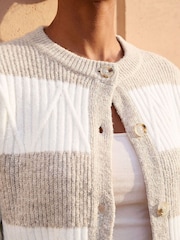 Roman Natural Stripe Cardigan - Image 4 of 4