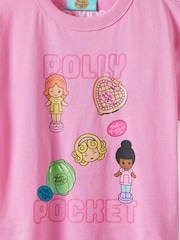 화이트 - Cotton On Polly Pocket 드롭숄더 반소매 티셔츠 - 4의 이미지 2