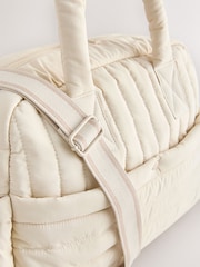 Cream Quilted Baby Changing Bag - Image 6 of 10