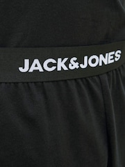 JACK & JONES Black Logo T-Shirt And Short Lounge Set - Image 5 of 6
