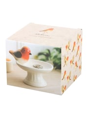 Something Different Brown Robin Bird Bath Ceramic Trinket Dish - Image 5 of 5