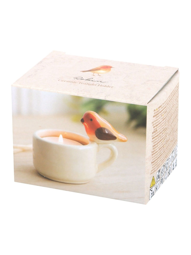 Something Different Brown Robin Ceramic Tealight Holder - Image 3 of 3