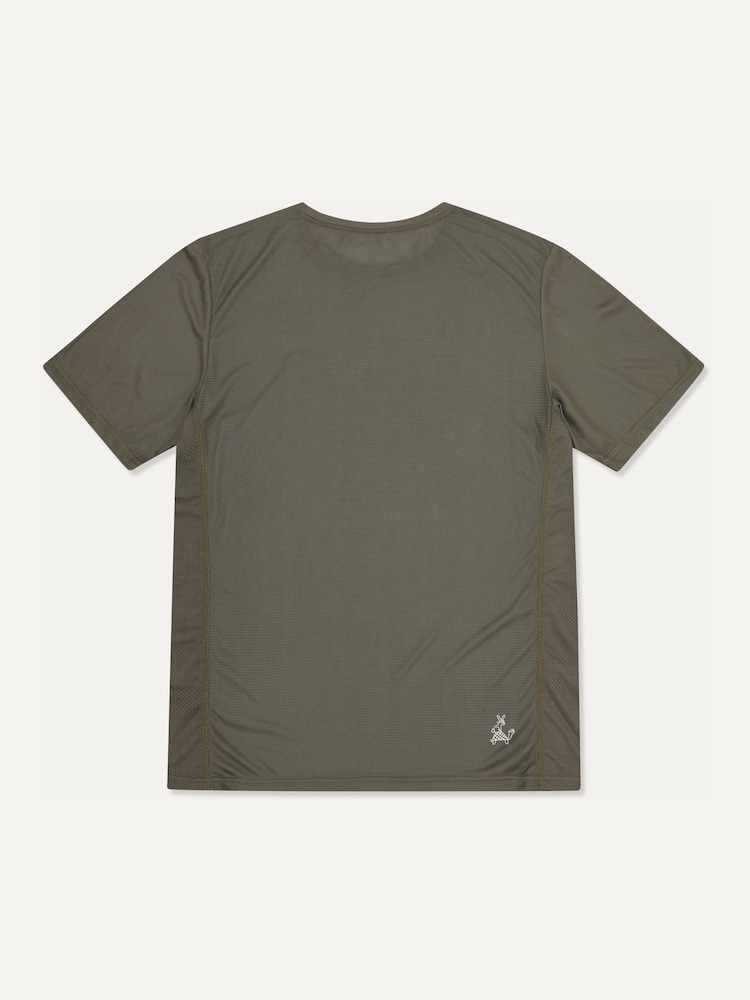 Sealskinz Green Sprowston Ultra Light Running T-Shirt - Image 2 of 2 Sealskinz Green Sprowston Ultra Light Running T-Shirt - Image 2 of 2