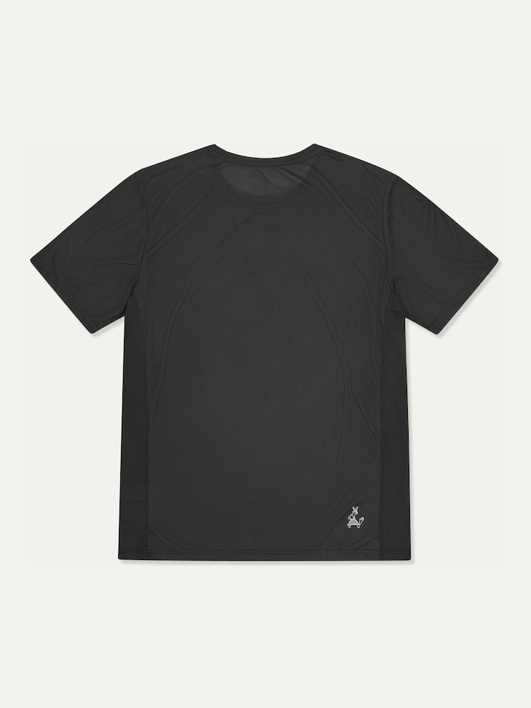 Sealskinz Black Sprowston Ultra Light Running T-Shirt - Image 2 of 2 Sealskinz Black Sprowston Ultra Light Running T-Shirt - Image 2 of 2