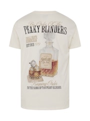 BadRhino Big & Tall White Peaky Blinders Whiskey T-Shirt - Image 7 of 7