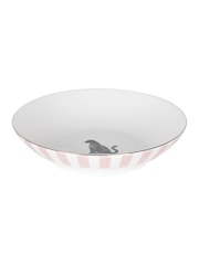 Code Maison Set of 4 Pink Rose Leopard Print Pasta Bowls - Image 2 of 5