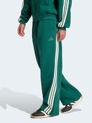 adidas Green Kit 3-Stripes Wide Joggers - Image 1 of 6