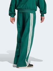 adidas Green Kit 3-Stripes Wide Joggers - Image 2 of 6