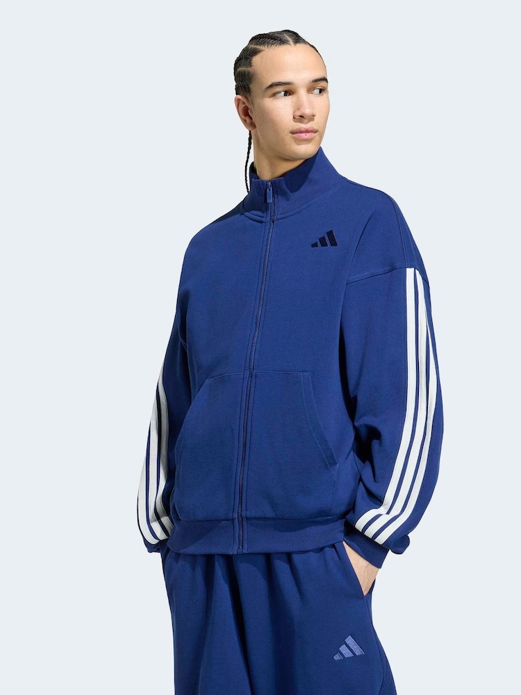 adidas Blue Kit 3-Stripes Track Top - Image 1 of 6