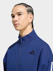 adidas Blue Kit 3-Stripes Track Top - Image 4 of 6