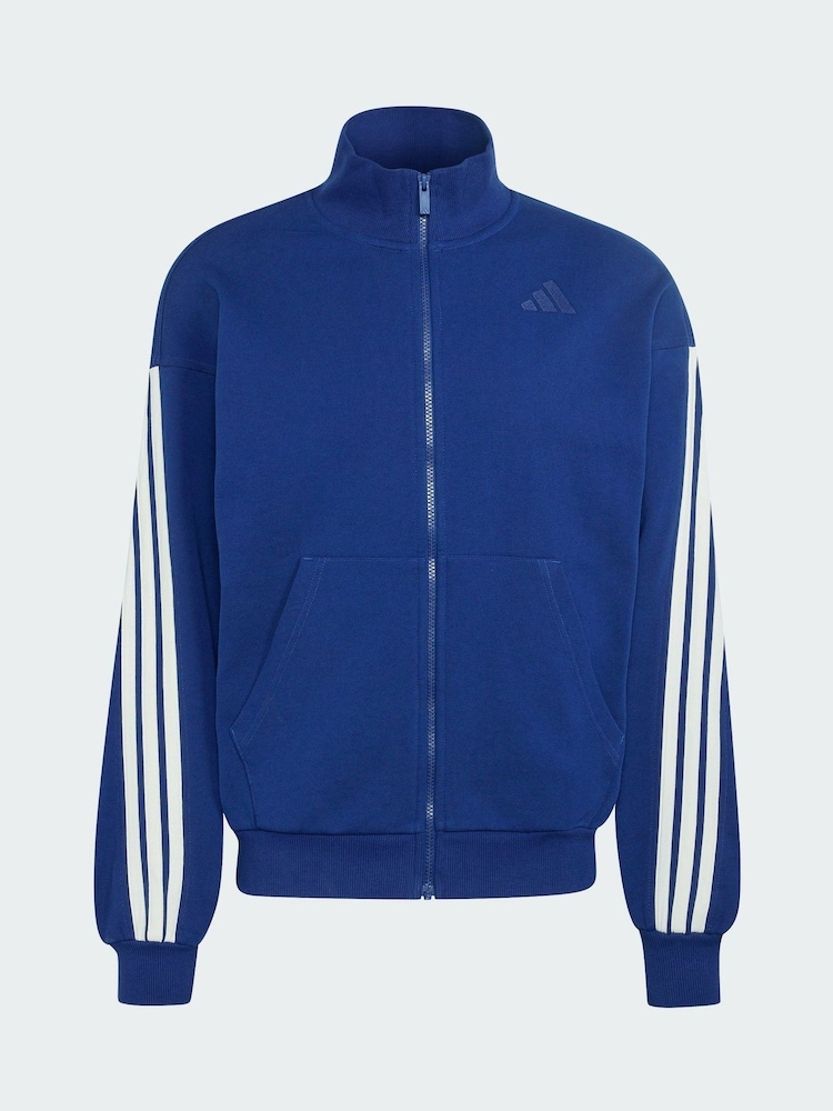 adidas Blue Kit 3-Stripes Track Top - Image 6 of 6