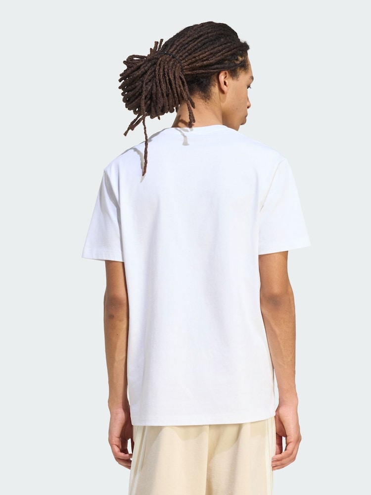 adidas White Kit Small Logo T-Shirt - Image 2 of 5 adidas White Kit Small Logo T-Shirt - Image 2 of 5
