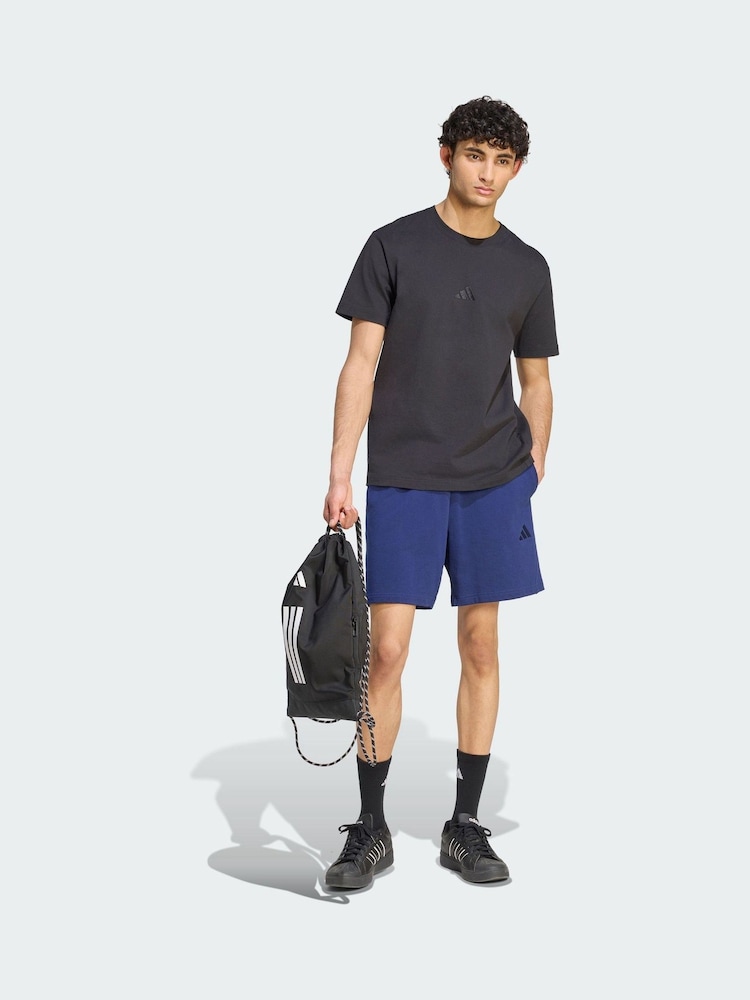adidas Blue Kit Small Logo Shorts - Image 1 of 5 adidas Blue Kit Small Logo Shorts - Image 1 of 5