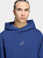adidas Blue Kit Small Logo Hoodie - Image 4 of 6