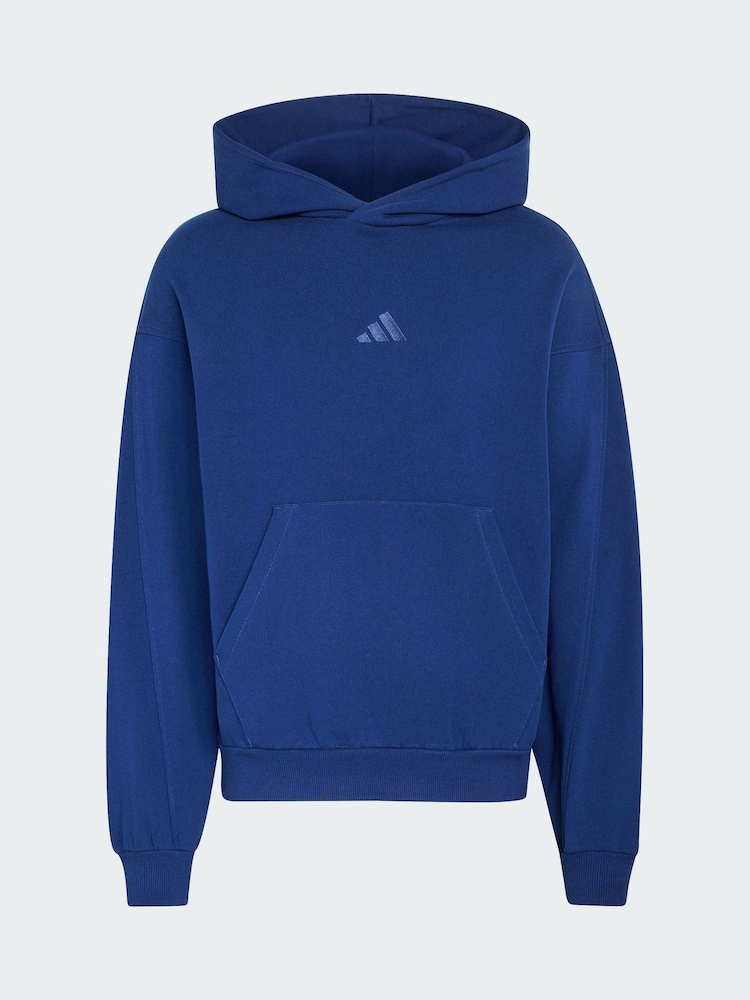 adidas Blue Kit Small Logo Hoodie - Image 6 of 6 adidas Blue Kit Small Logo Hoodie - Image 6 of 6