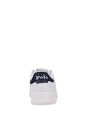 Polo Ralph Lauren White Kids Masters Court Logo Trainers - Image 2 of 6