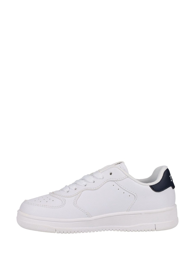 Polo Ralph Lauren White Kids Masters Court Logo Trainers - Image 6 of 6