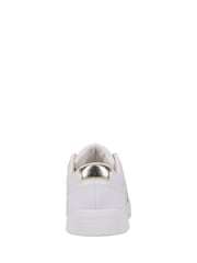 Polo Ralph Lauren White Kids Frazier Gold Panel Trainers - Image 2 of 6