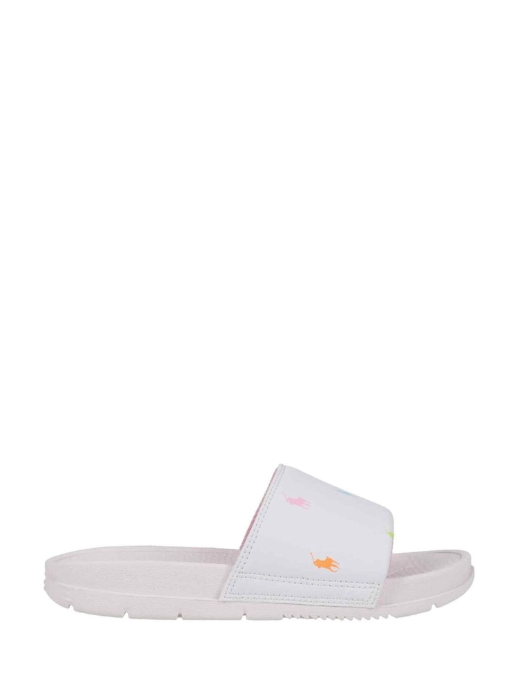 Polo Ralph Lauren White Kids Fairview Sliders - Image 1 of 10