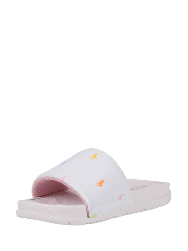 Polo Ralph Lauren White Kids Fairview Sliders - Image 7 of 10