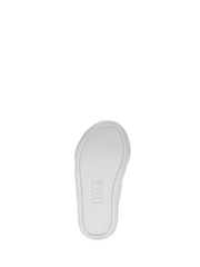 Polo Ralph Lauren White Glitter Kids Ryley PS Touch Fasten Strap Trainers - Image 5 of 8