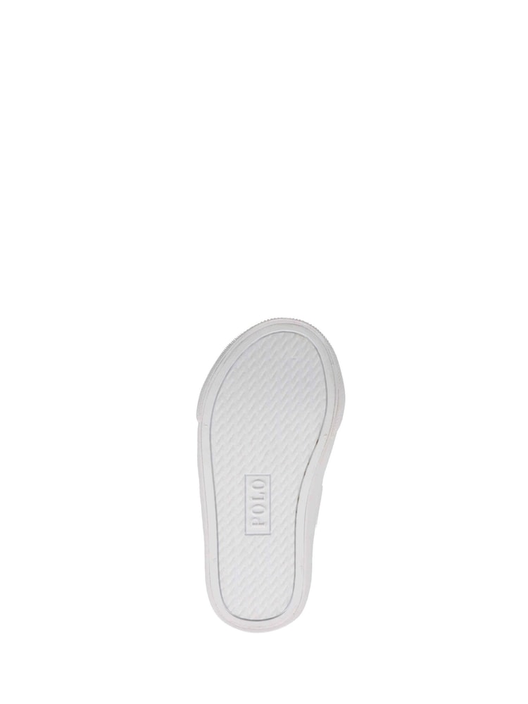 Polo Ralph Lauren White Glitter Kids Ryley PS Touch Fasten Strap Trainers - Image 5 of 8