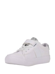 Polo Ralph Lauren White Glitter Kids Ryley PS Touch Fasten Strap Trainers - Image 7 of 8