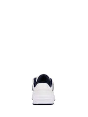 Polo Ralph Lauren White Hertiage Court IV Kids Touch Fasten Strap Trainers - Image 6 of 9