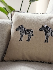 Embroidered Zebra Trio Cushion - Изображение 2 из 5